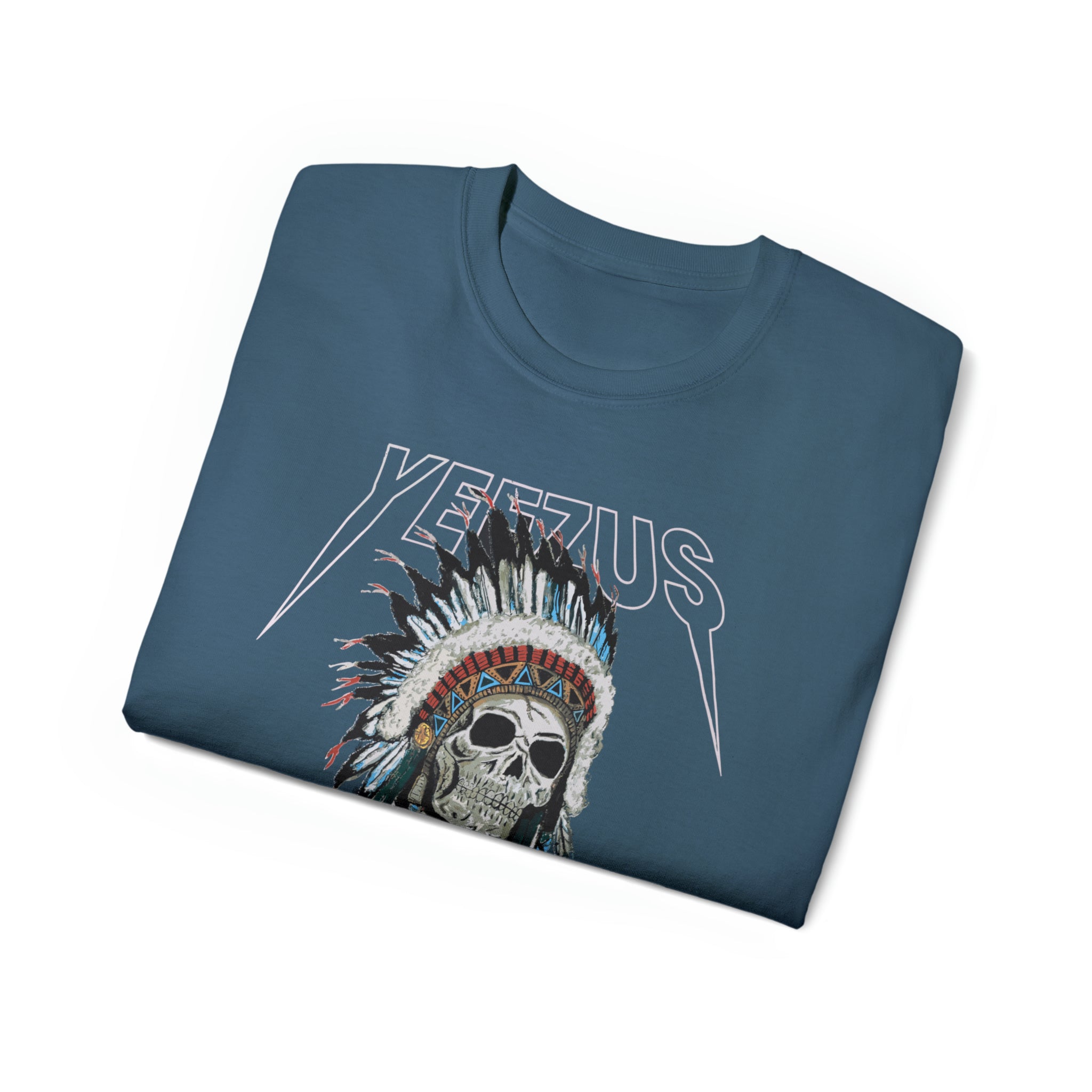 Kanye West Yeezus 2022 Tour Tee Skull Indian