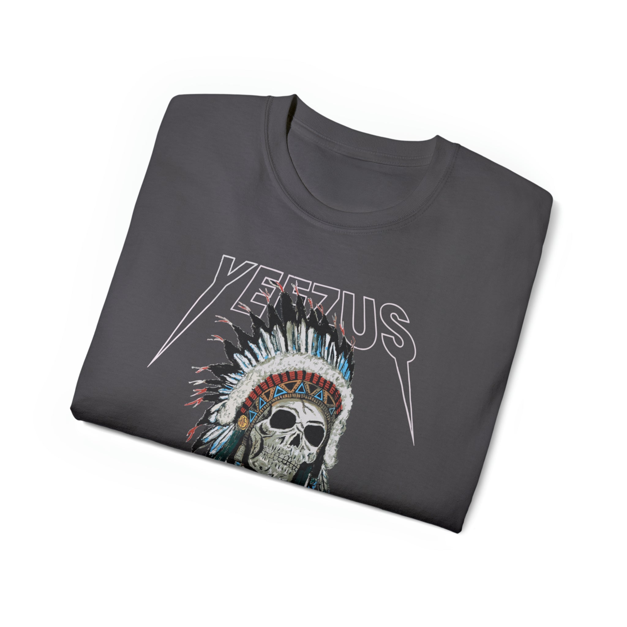 Kanye West Yeezus 2022 Tour Tee Skull Indian