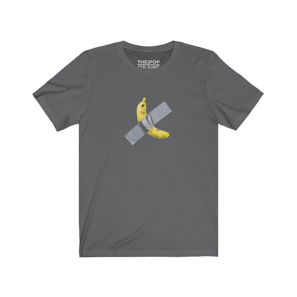 Taped Banana Unisex T-Shirt.Inspired by The Comedian. from Maurizio Cattelan-Asphalt-S-Archethype