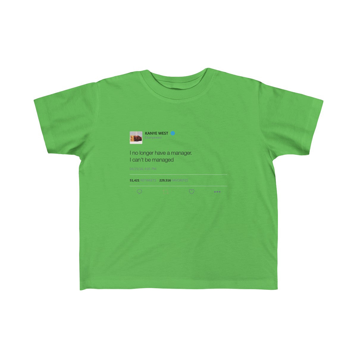 Kid's Fine Jersey Tee - I no longer Have a Manager, I can't be managed-Apple-5T-6T-Archethype