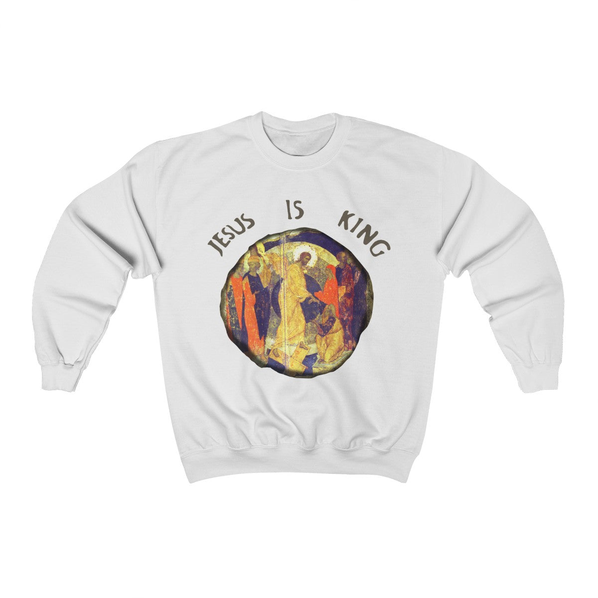 Jesus is King Crewneck Sweatshirt - Kanye West Sunday Service-White-L-Archethype