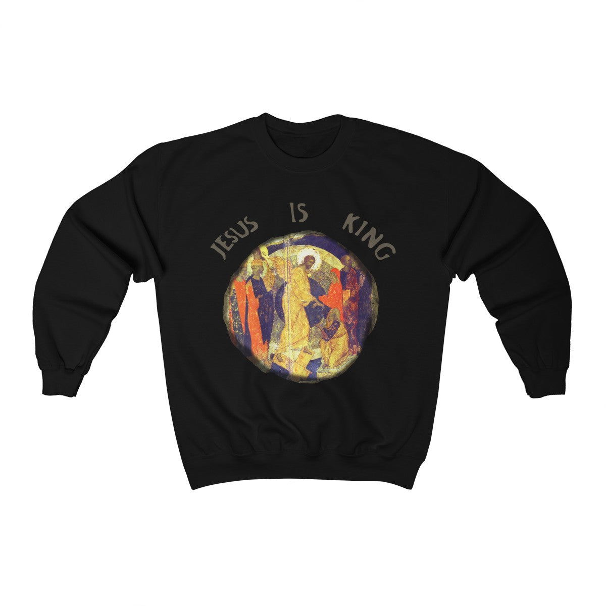 Jesus is King Crewneck Sweatshirt - Kanye West Sunday Service-Black-S-Archethype