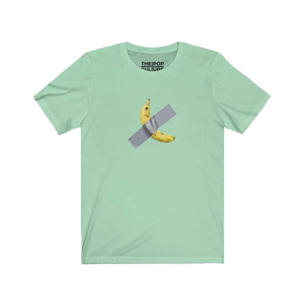Taped Banana Unisex T-Shirt.Inspired by The Comedian. from Maurizio Cattelan-Mint-S-Archethype