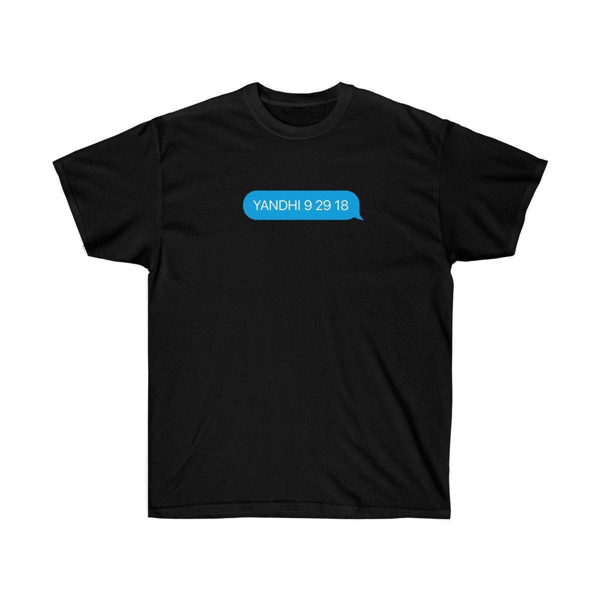 YANDHI 9 29 18 Kanye West iMessage Inspired Tee-Black-S-Archethype