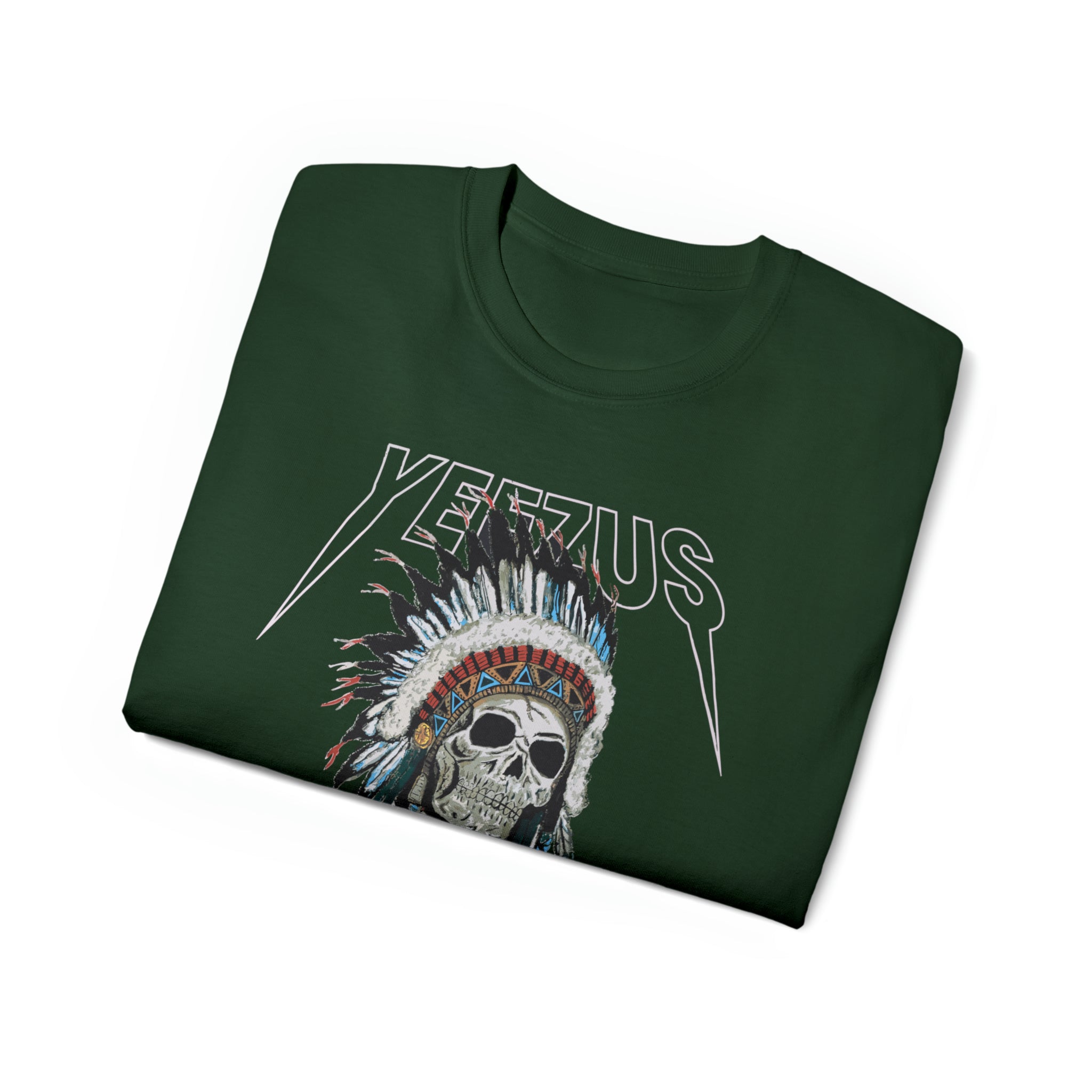 Kanye West Yeezus 2022 Tour Tee Skull Indian