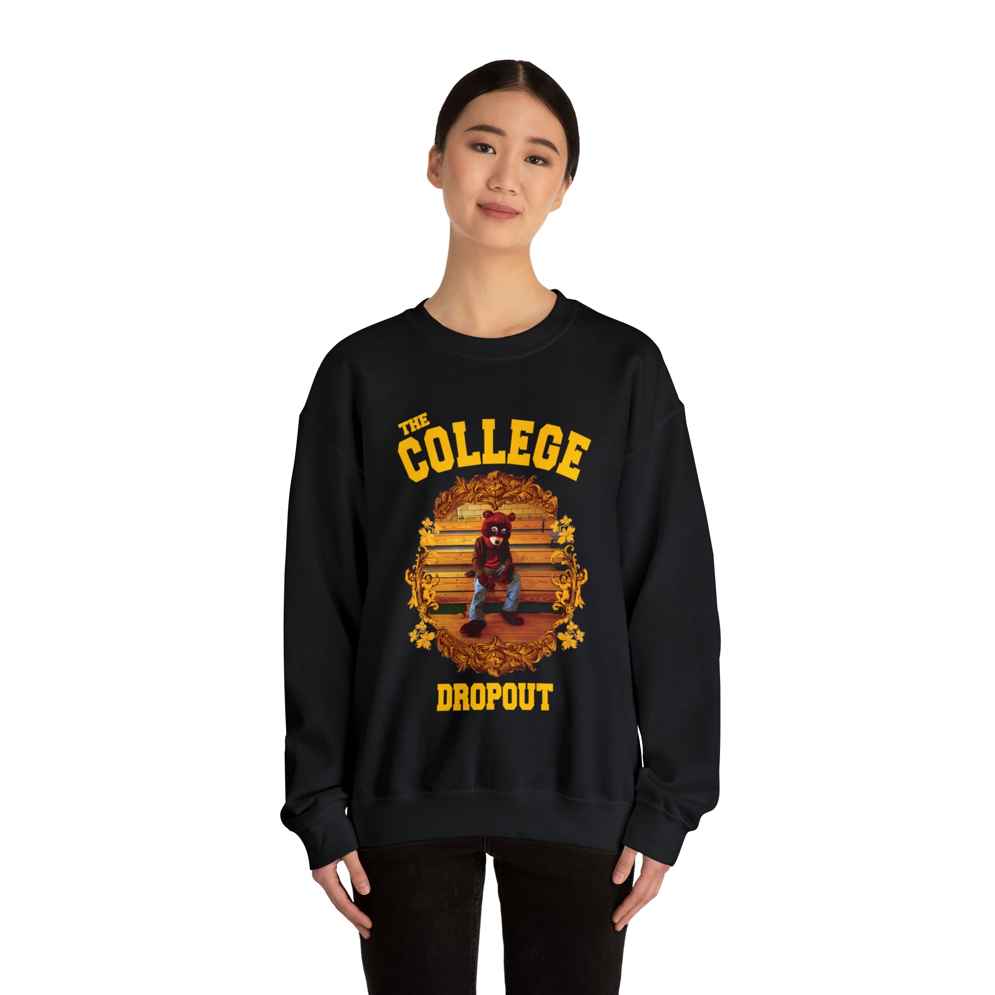 The College Dropout Bear Unisex Heavy Sweatshirt