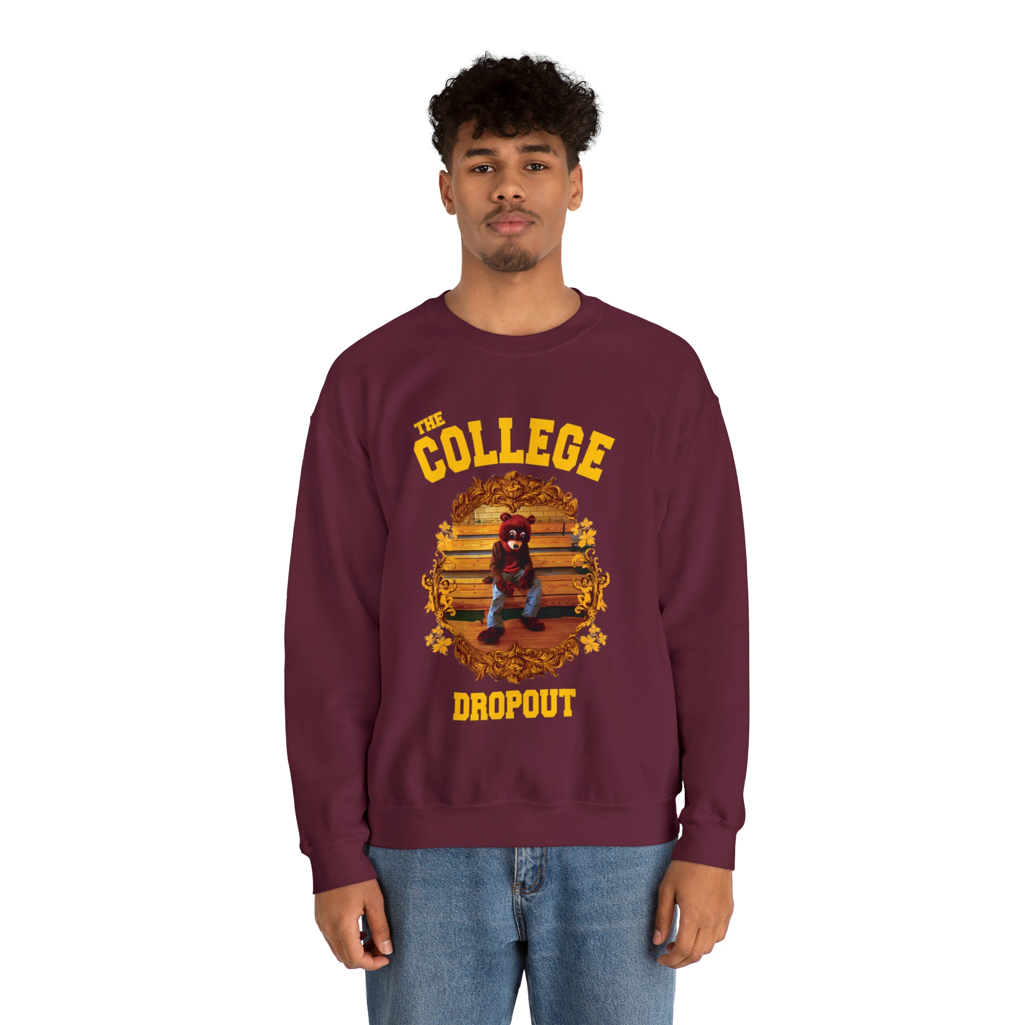 The College Dropout Bear Unisex Heavy Sweatshirt