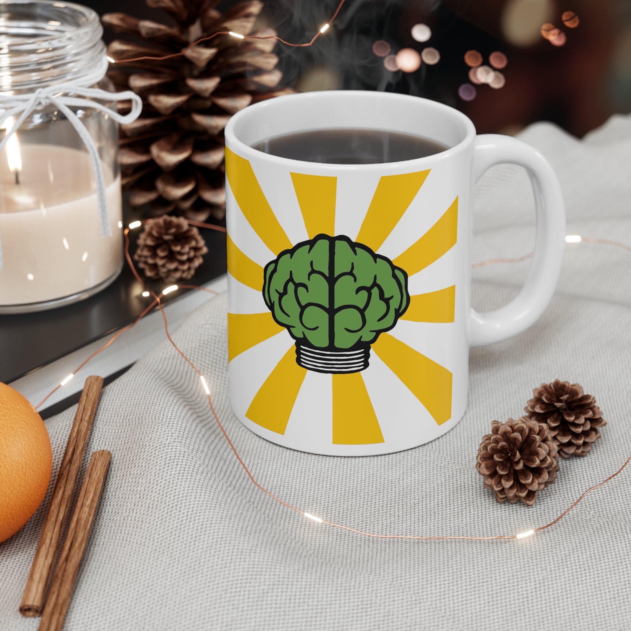 Brain Mug - N*E*R*D Pharrell Williams in search of... Inspired NO_ONE ever really dies