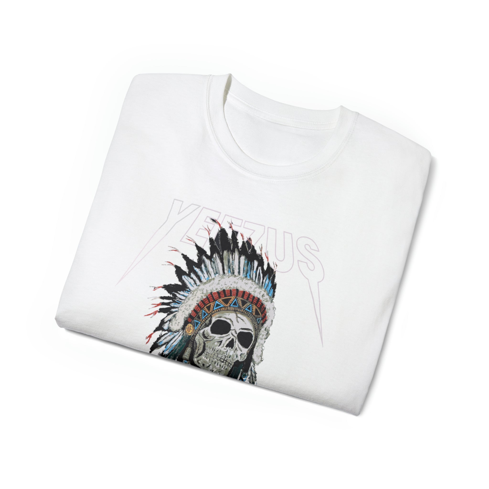 Kanye West Yeezus 2022 Tour Tee Skull Indian