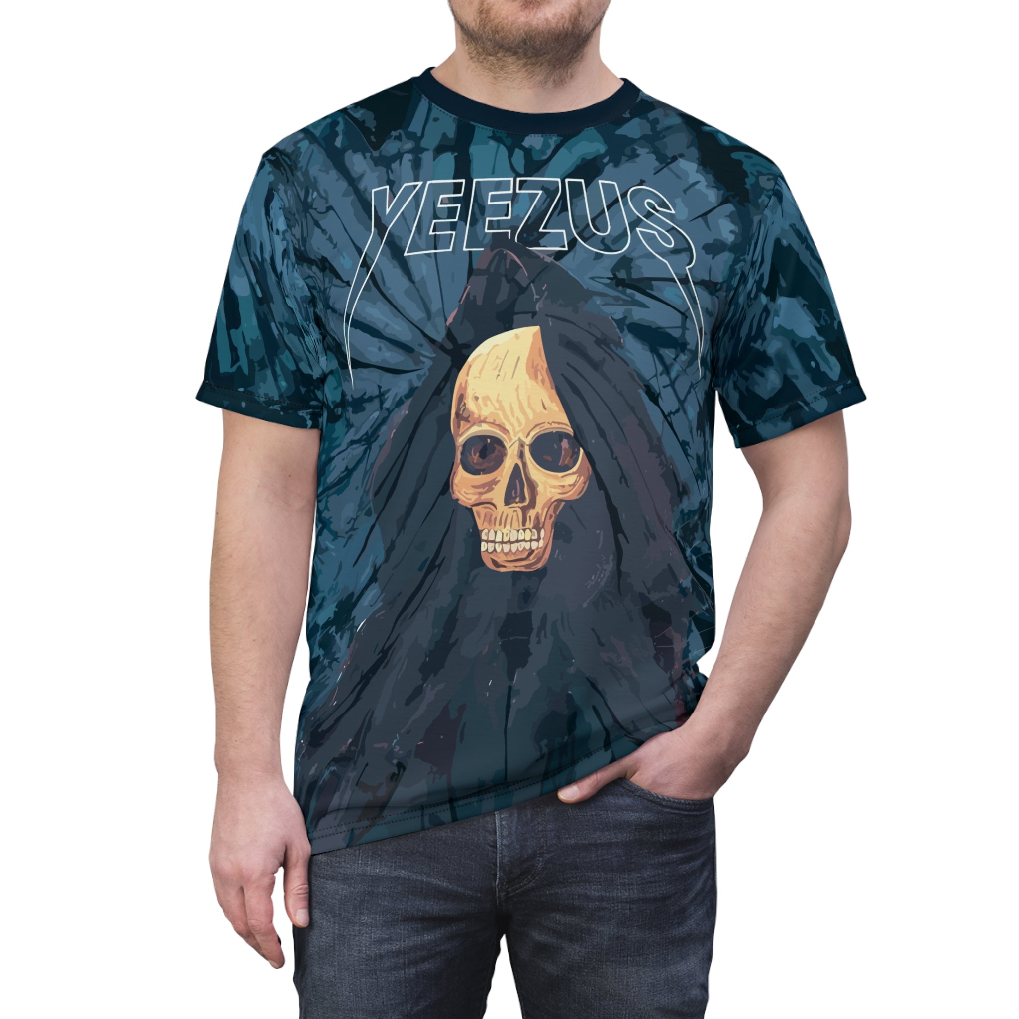 Kanye West Yeezus Wes Lang Reaper Tie Dye Tee