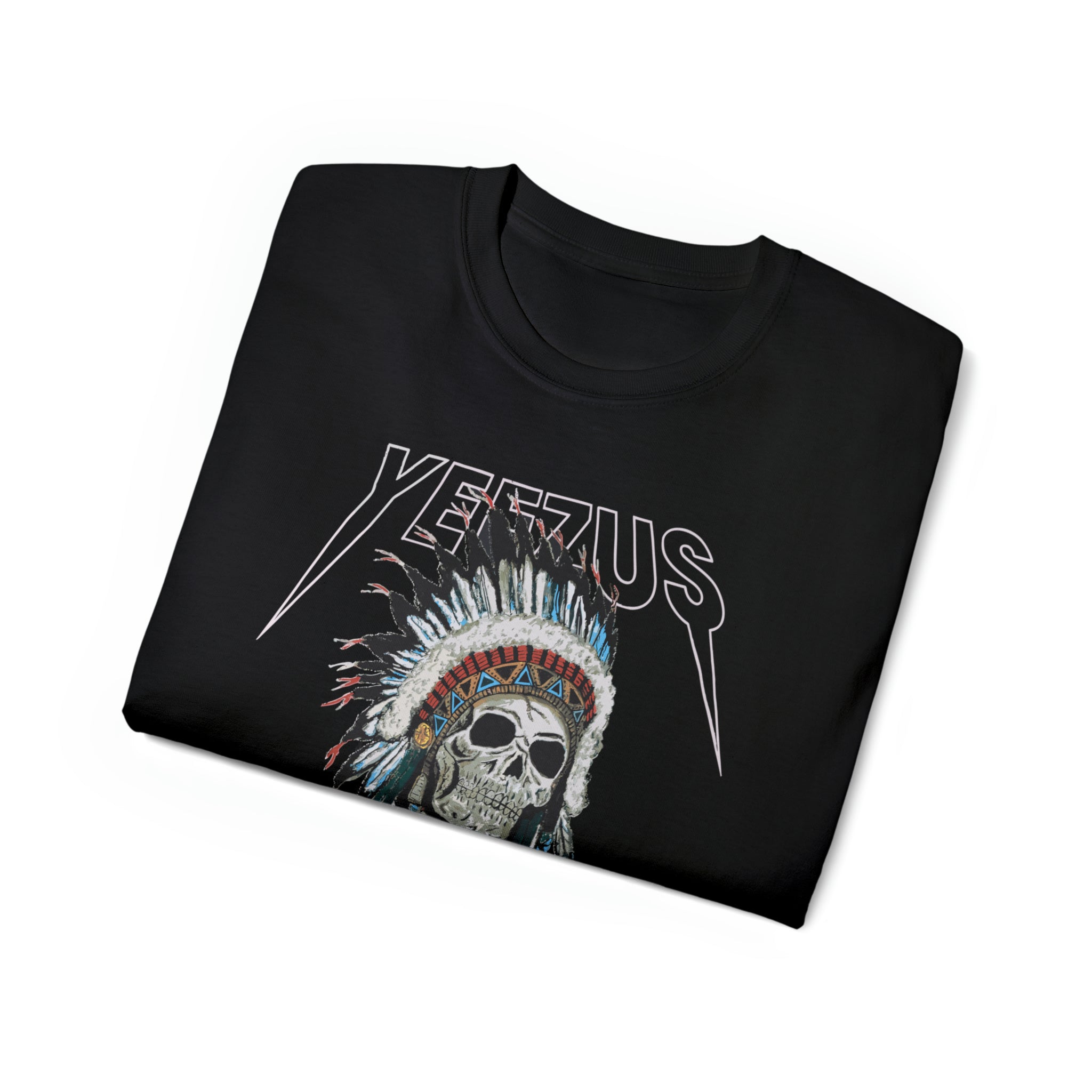 Kanye West Yeezus 2022 Tour Tee Skull Indian