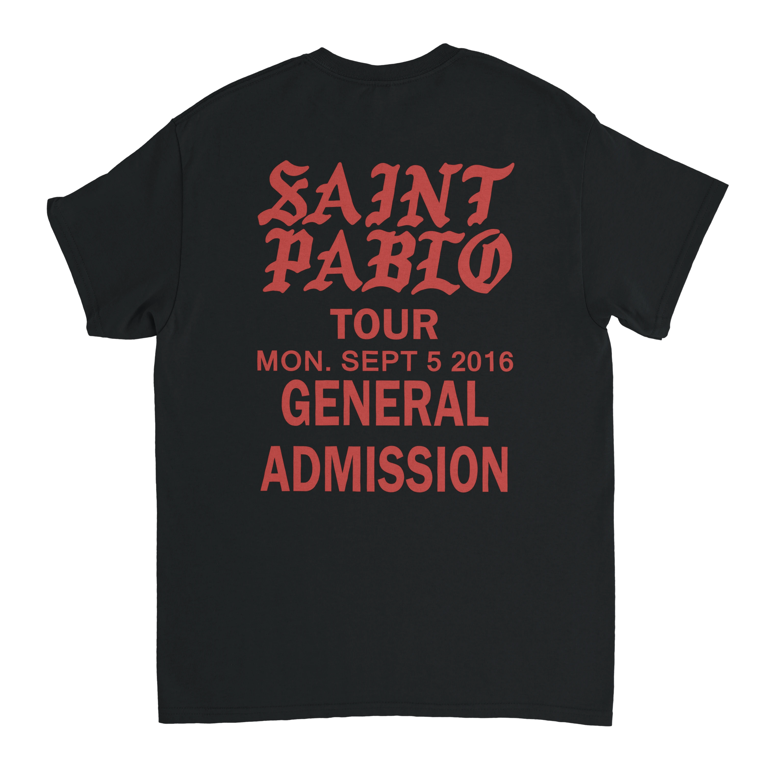 Saint Pablo Tour Kanye West Unisex Concert T-Shirt