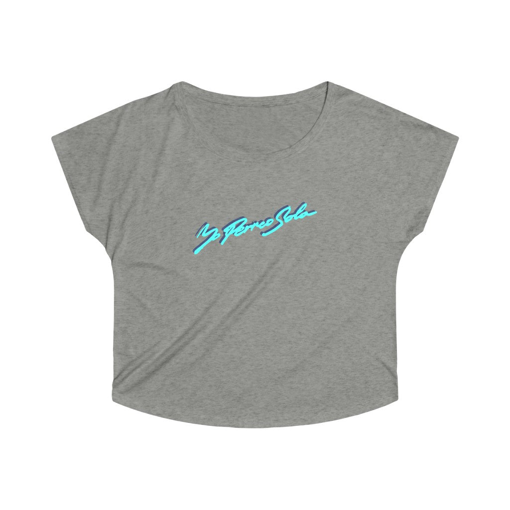 Yo Perreo Sola Women's Tri-Blend Dolman. Bad Bunny inspired-S-Tri-Blend Venetian Gray-Archethype