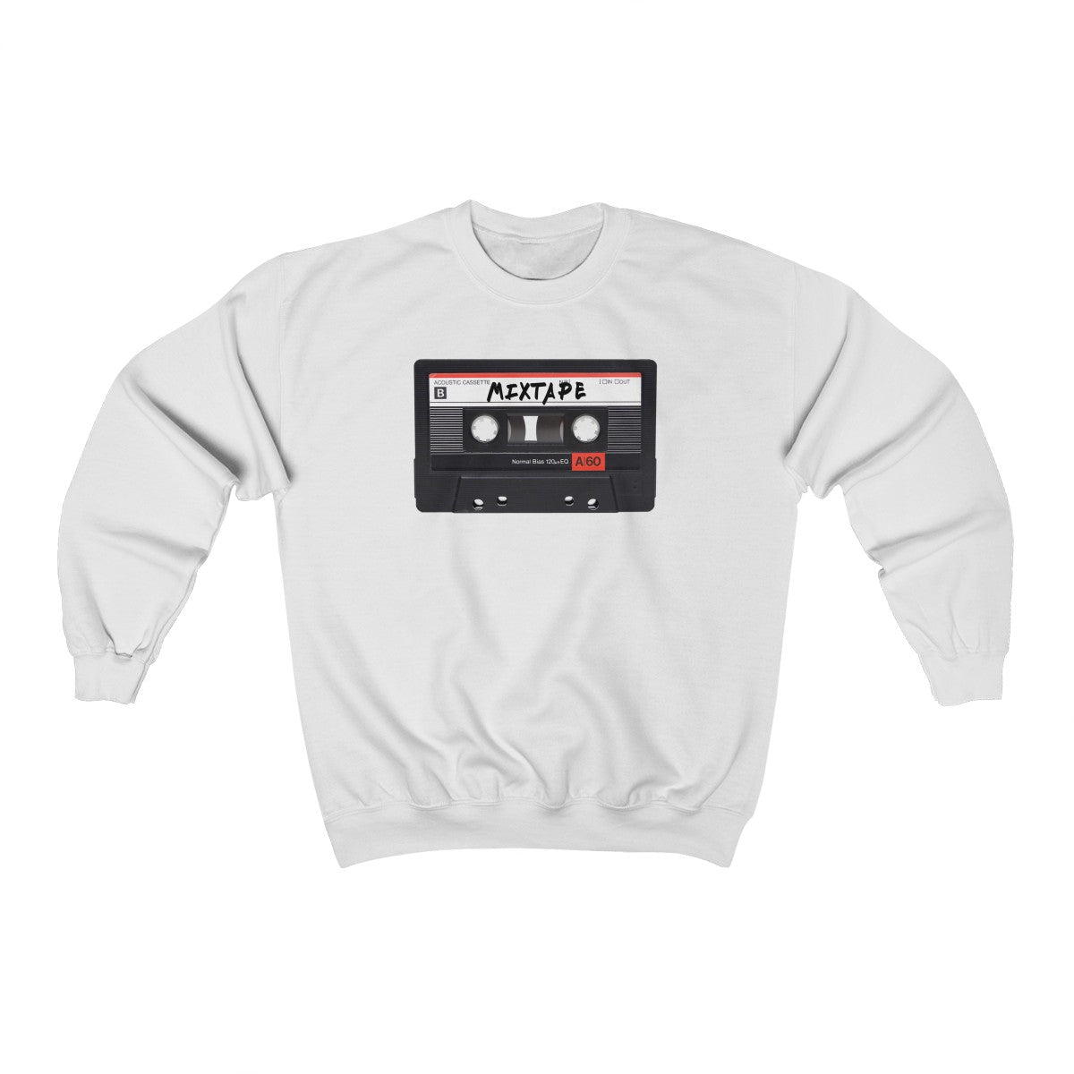 Mixtape Tape Heavy Blend™ Crewneck Sweatshirt-White-L-Archethype