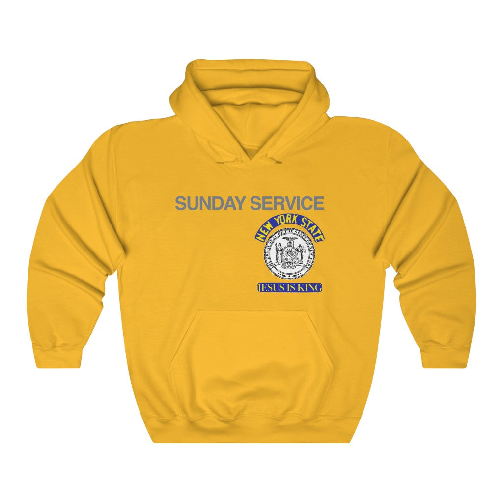 Jesus is King New York Seal Hoodie-S-Gold-Archethype