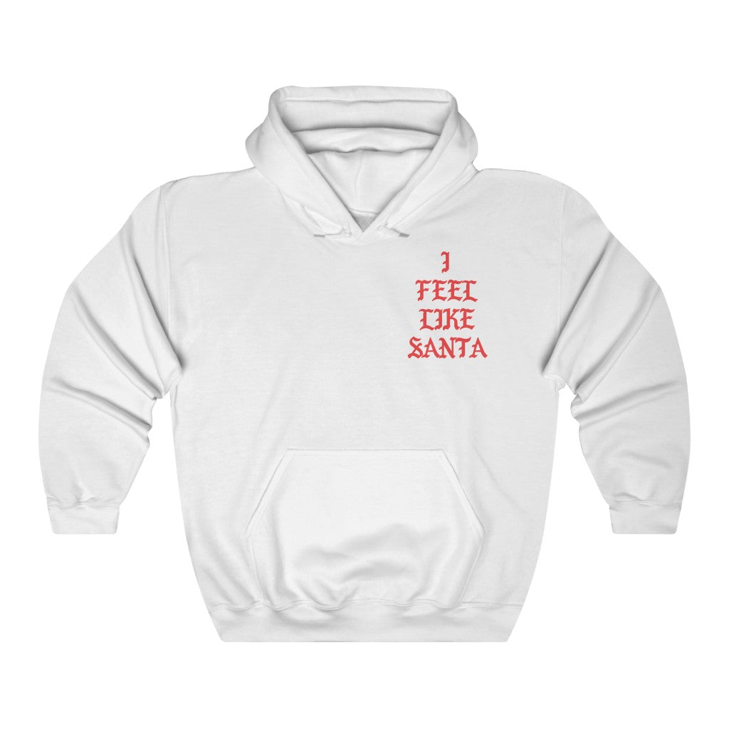 I Feel Like Santa Heavy Blend Hoodie Christmas Merch-White-S-Archethype
