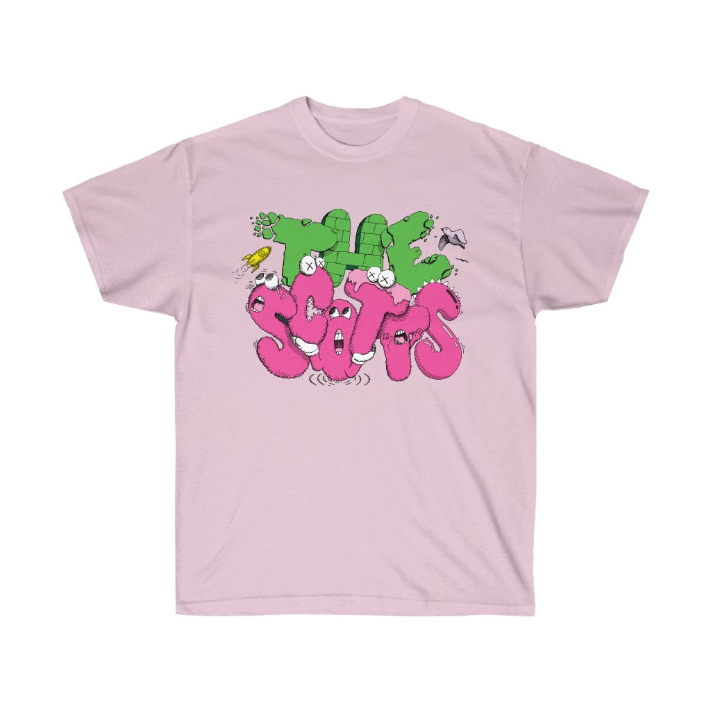 The Scotts Kid Cudi T-Shirt Merch Inspired Ultra Cotton Tee-Light Pink-S-Archethype