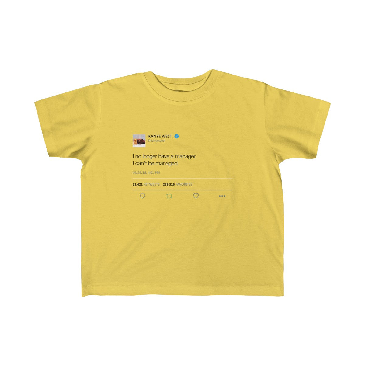 Kid's Fine Jersey Tee - I no longer Have a Manager, I can't be managed-Butter-5T-6T-Archethype