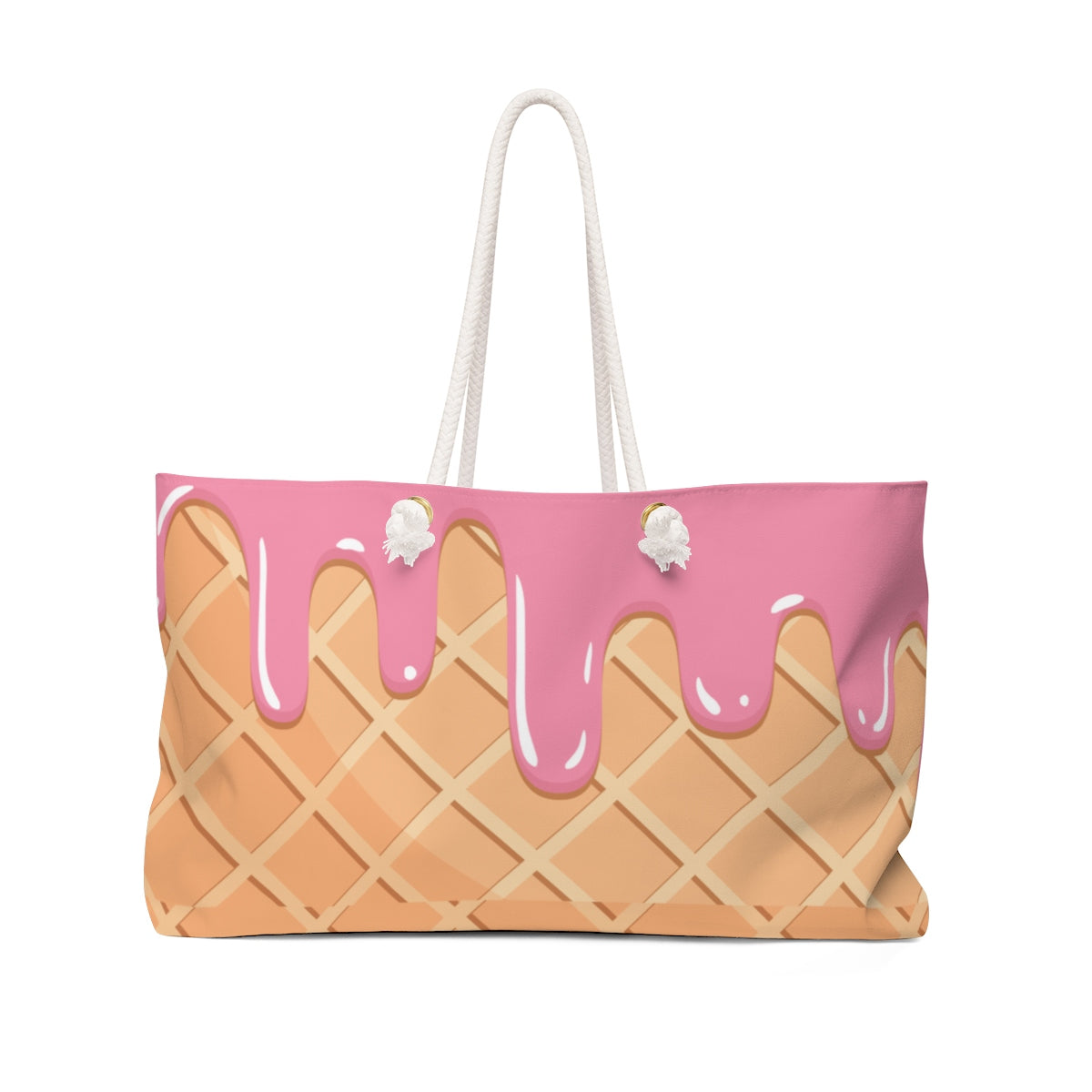 Waffle and Ice Cream Weekender Bag-24x13-Archethype