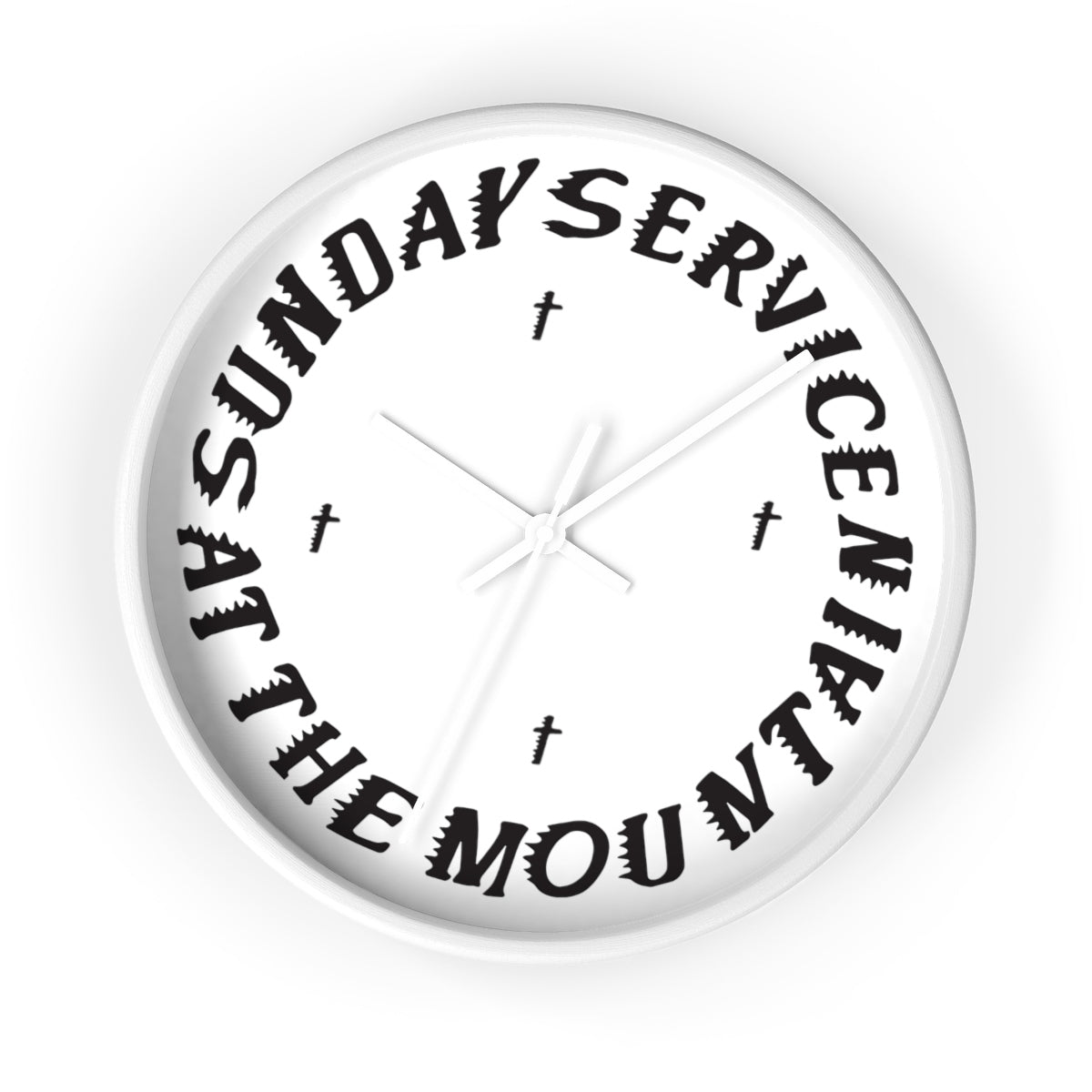 Sunday Service At The Mountain Wall clock - Kanye West Sunday Service Coachella-10 in-White-White-Archethype