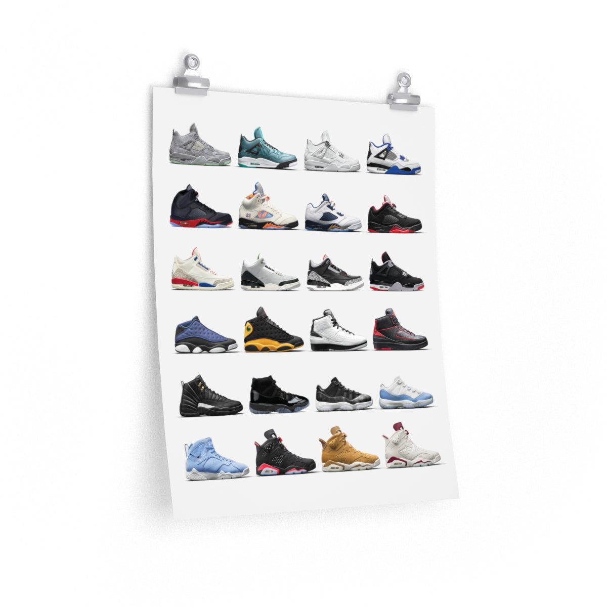 Nike Air Jordans Hall of Fame Poster - Michael Jordan Wall Art-Archethype