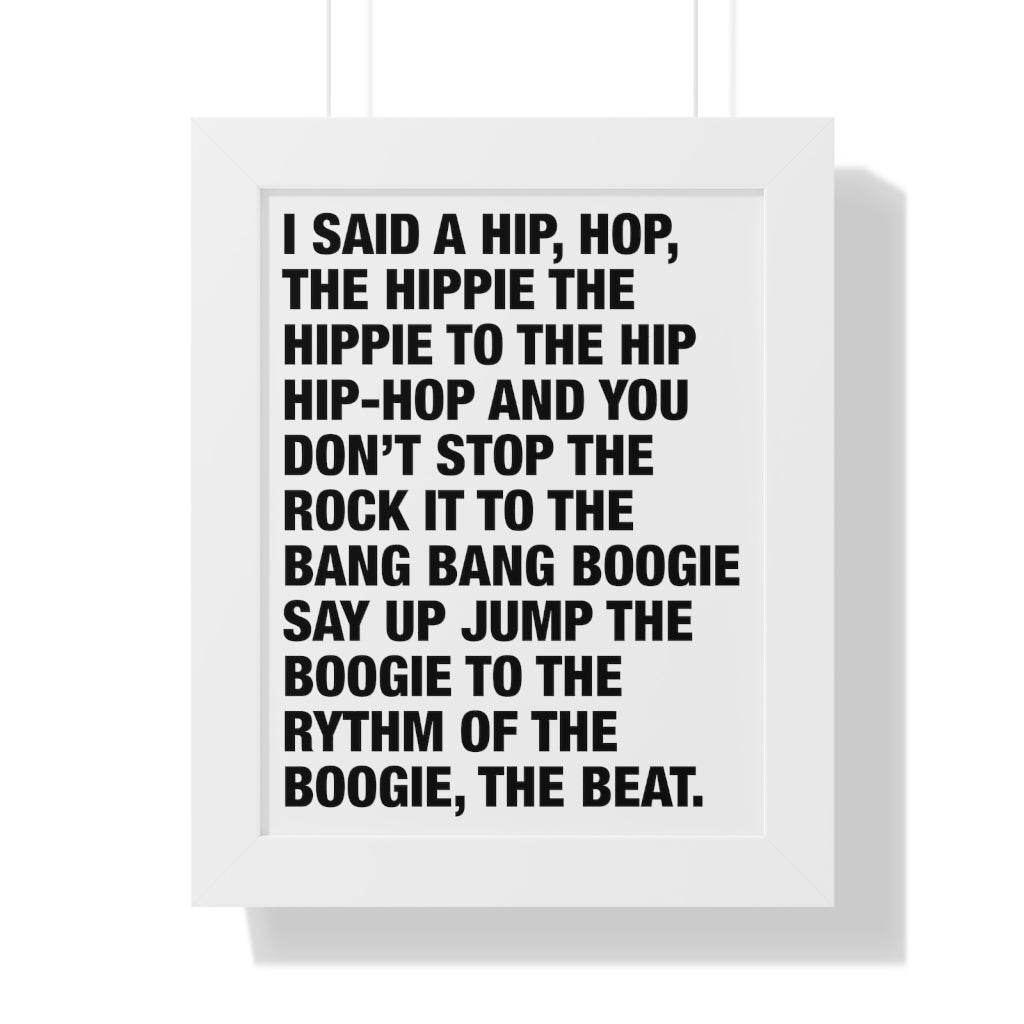 Rappers Delight Framed Poster print