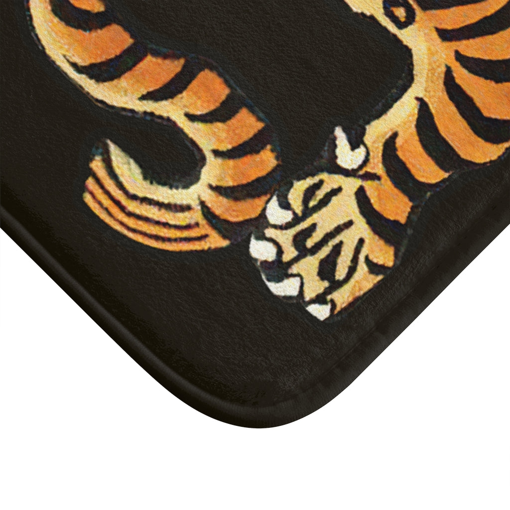 Tibetan Printed Tiger Bath Mat-Archethype