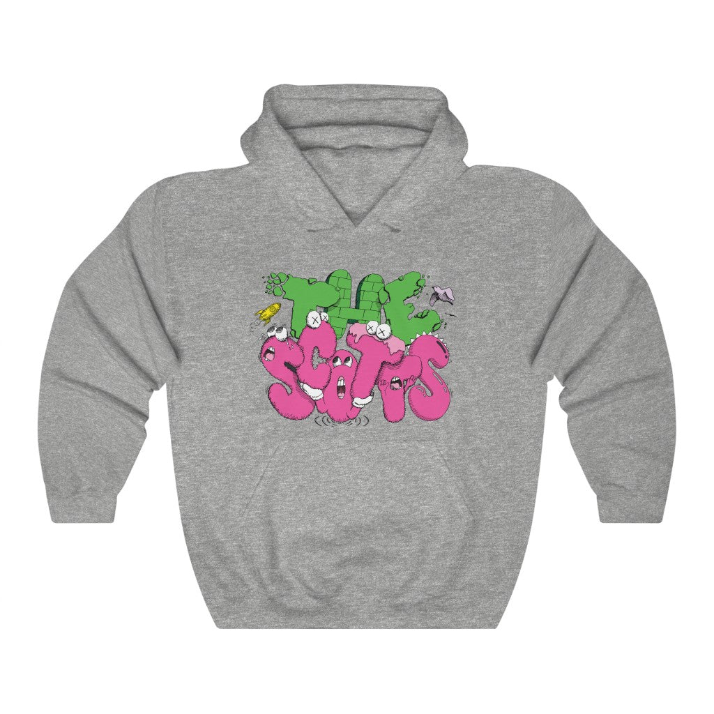 The Scotts Graffiti Kid Cudi Hoodie Merch Inspired Unisex Hooded Sweatshirt-Sport Grey-S-Archethype