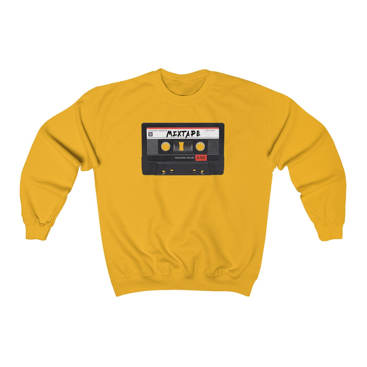 Mixtape Tape Heavy Blend™ Crewneck Sweatshirt-Gold-S-Archethype