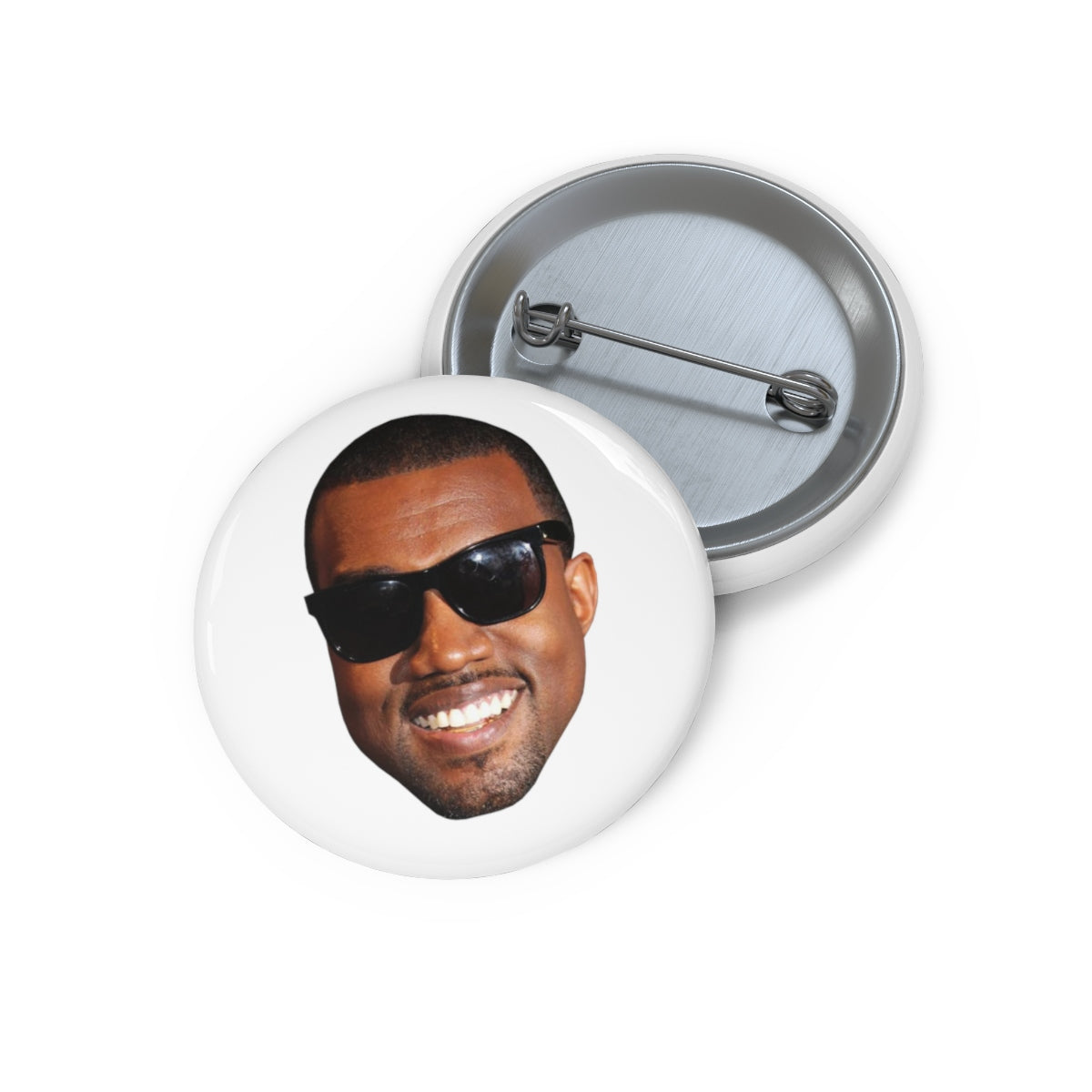 Kanye West Meme Face Funny face Pin Buttons-Archethype