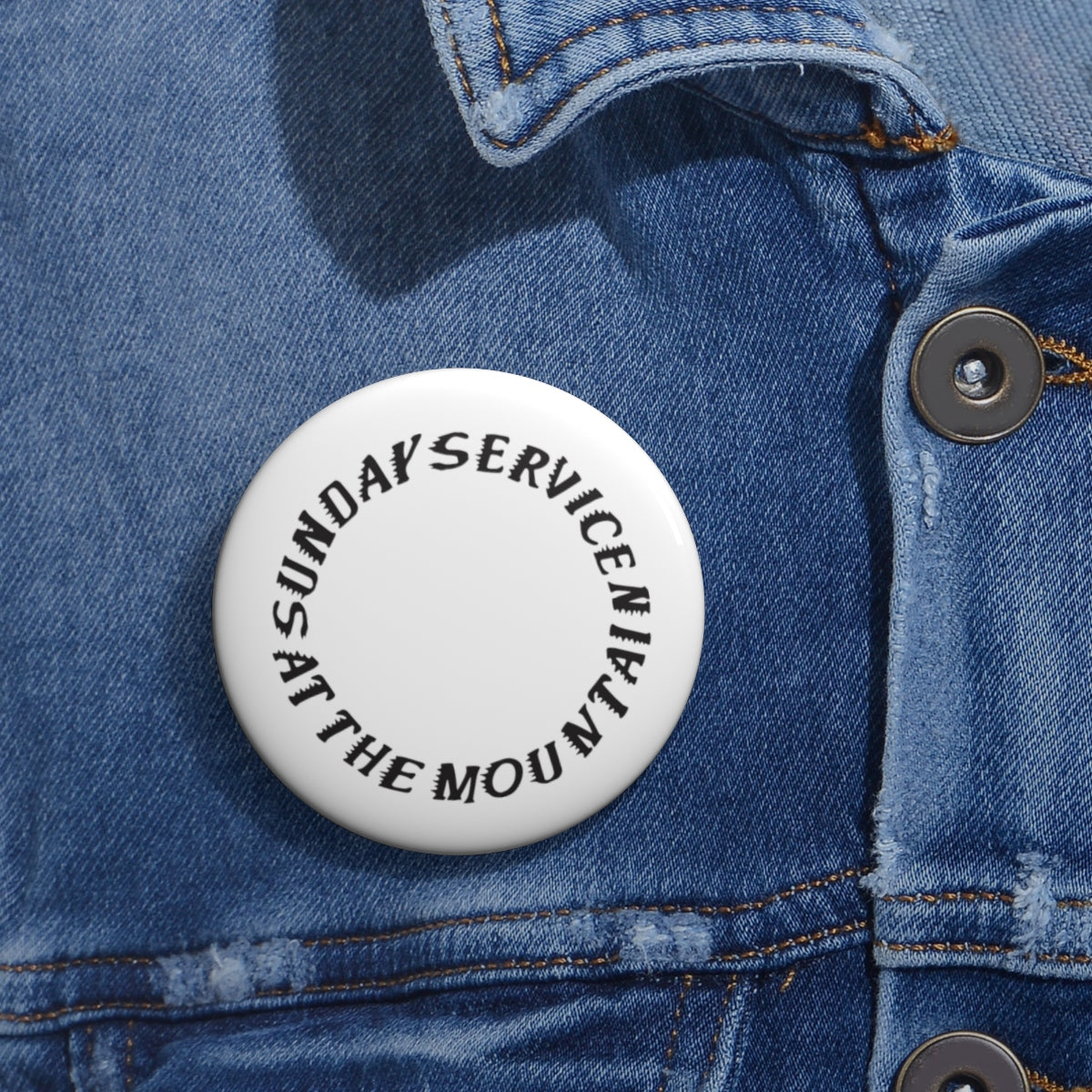Sunday Service at the Mountain Kanye West inspired Pin Buttons-Archethype