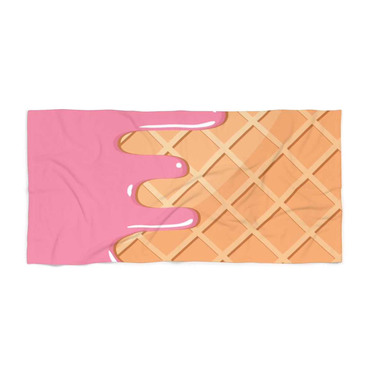 Waffle and Ice Cream Beach Towel-36x72-Archethype