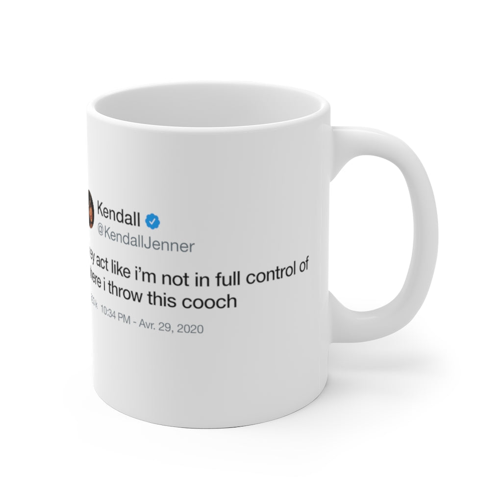 Kendall Jenner They act like i'm not in full control of where i throw this cooch Tweet T-Shirt-Archethype