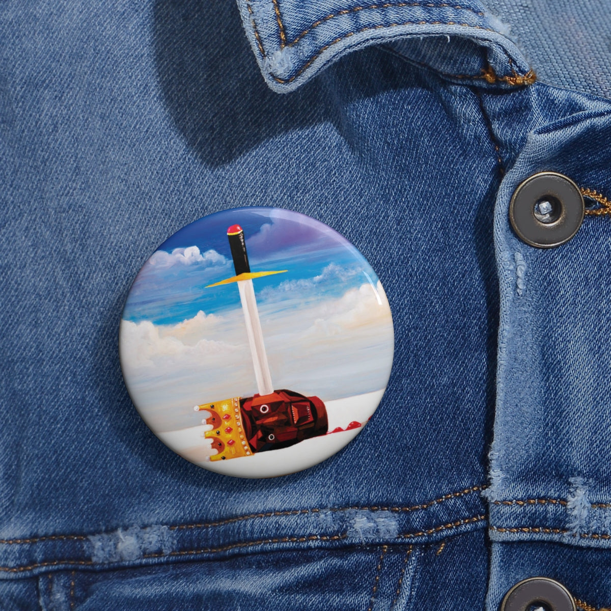 Kanye West inspired Dark Twisted Fantasy Pin Buttons-Archethype