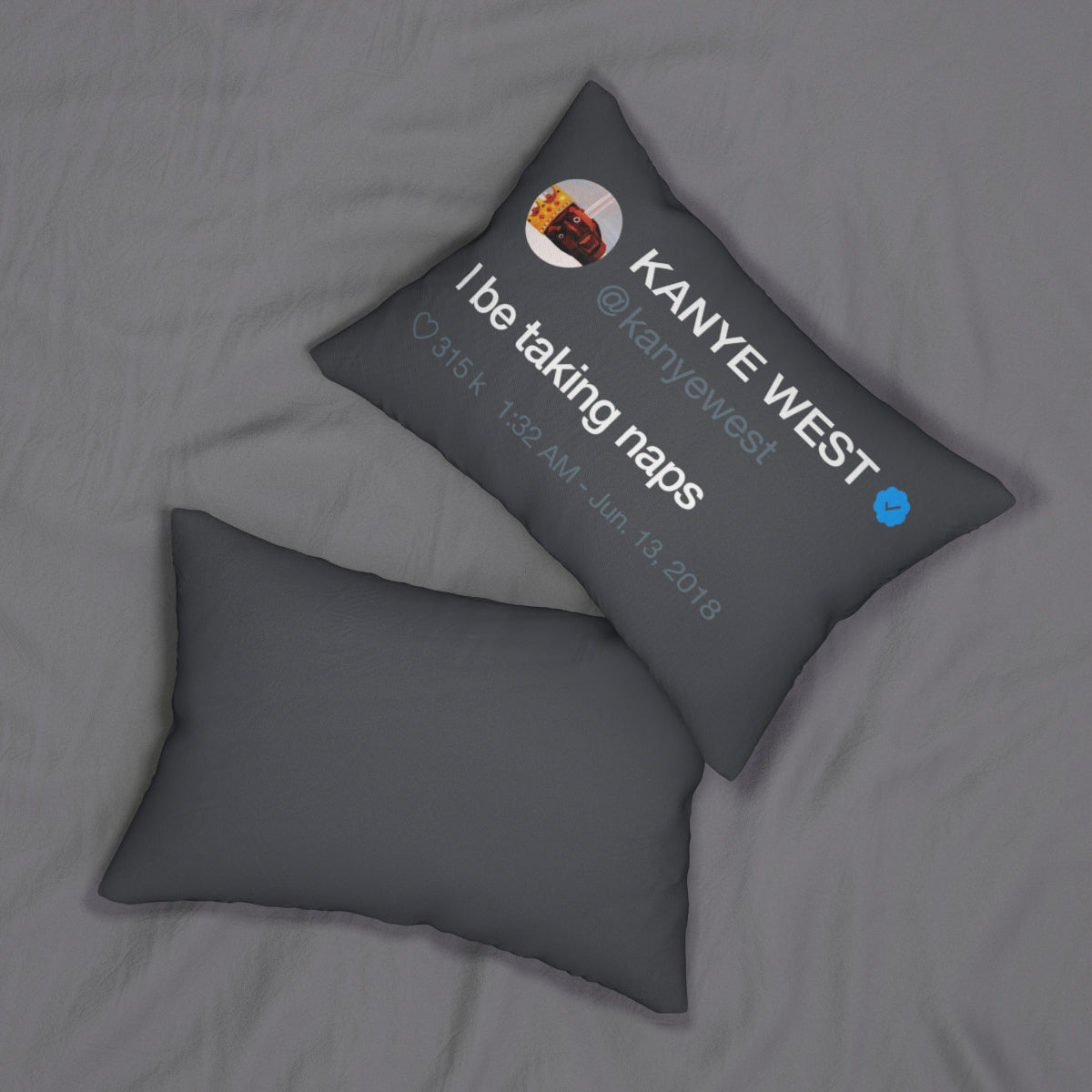 Kanye West Dark Naps Pillow + Pillow Sham - I be taking naps