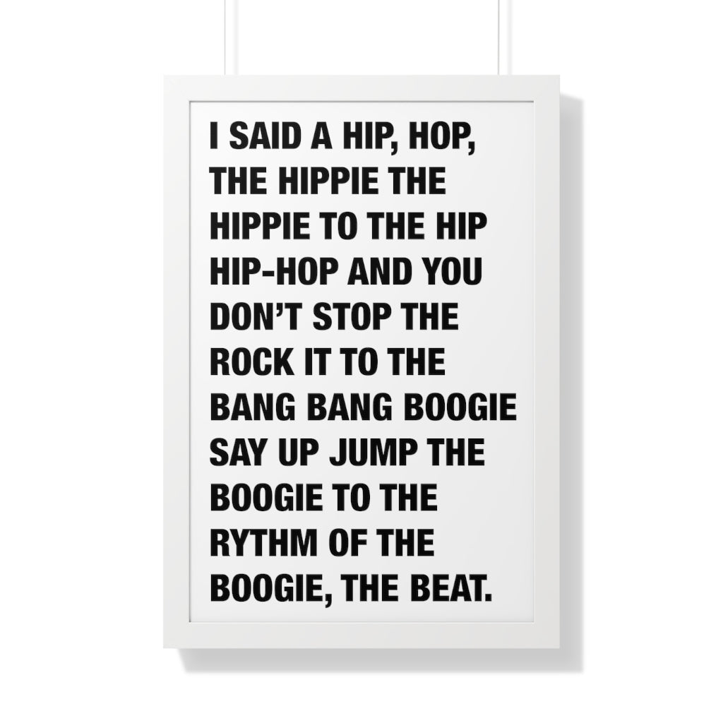 Rappers Delight Framed Poster print
