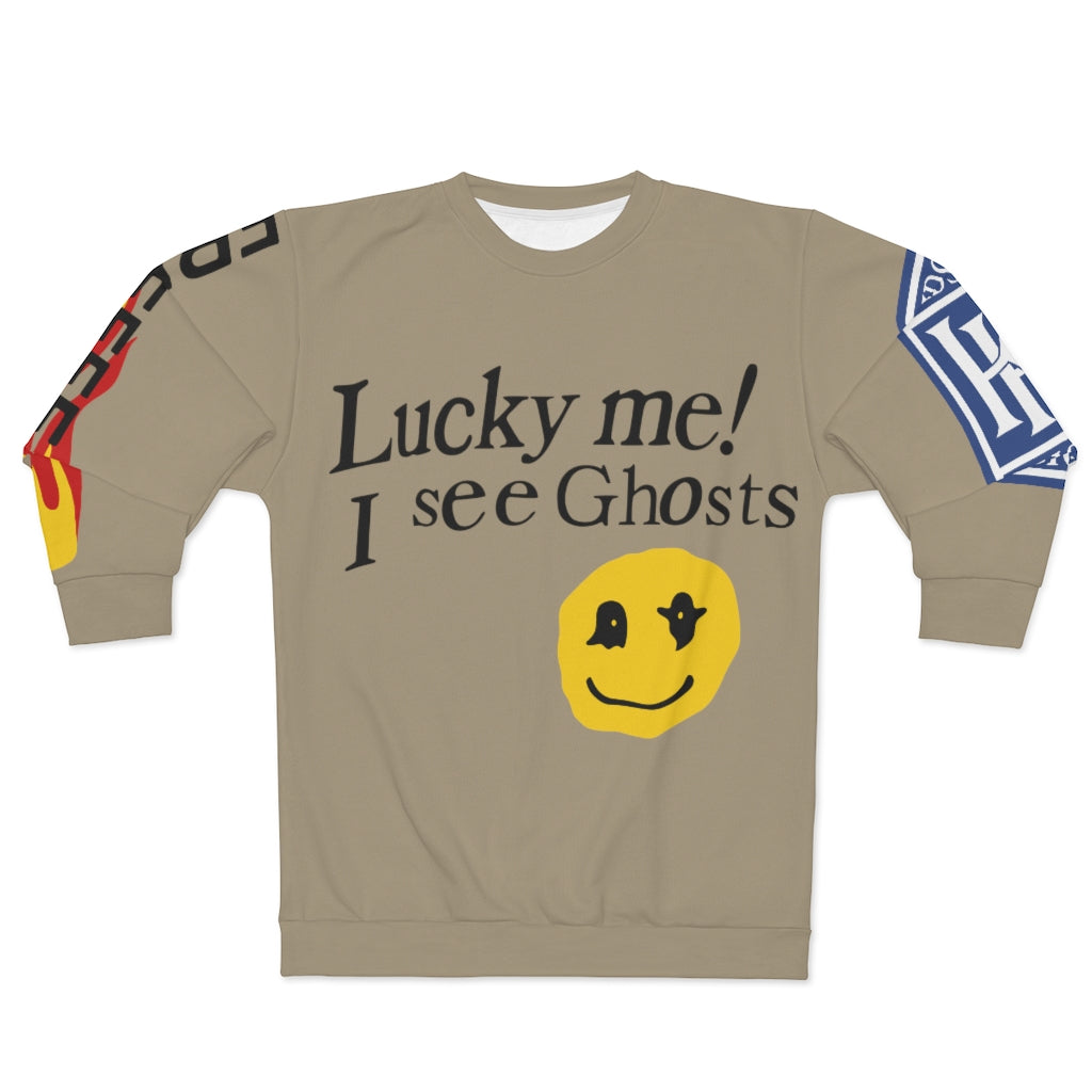 Lucky me I see Ghosts Unisex Crewneck Sweatshirt-Archethype