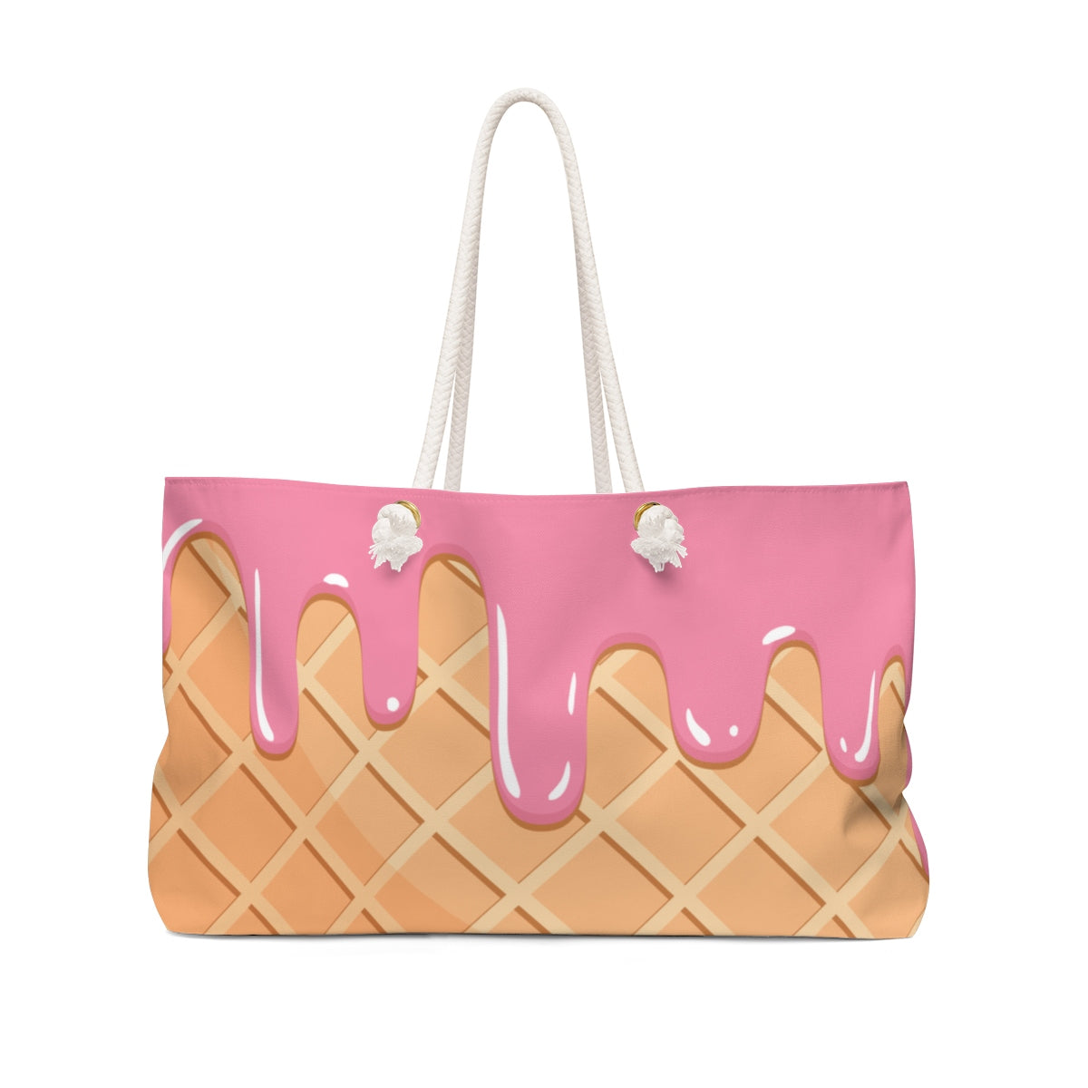 Waffle and Ice Cream Weekender Bag-24x13-Archethype