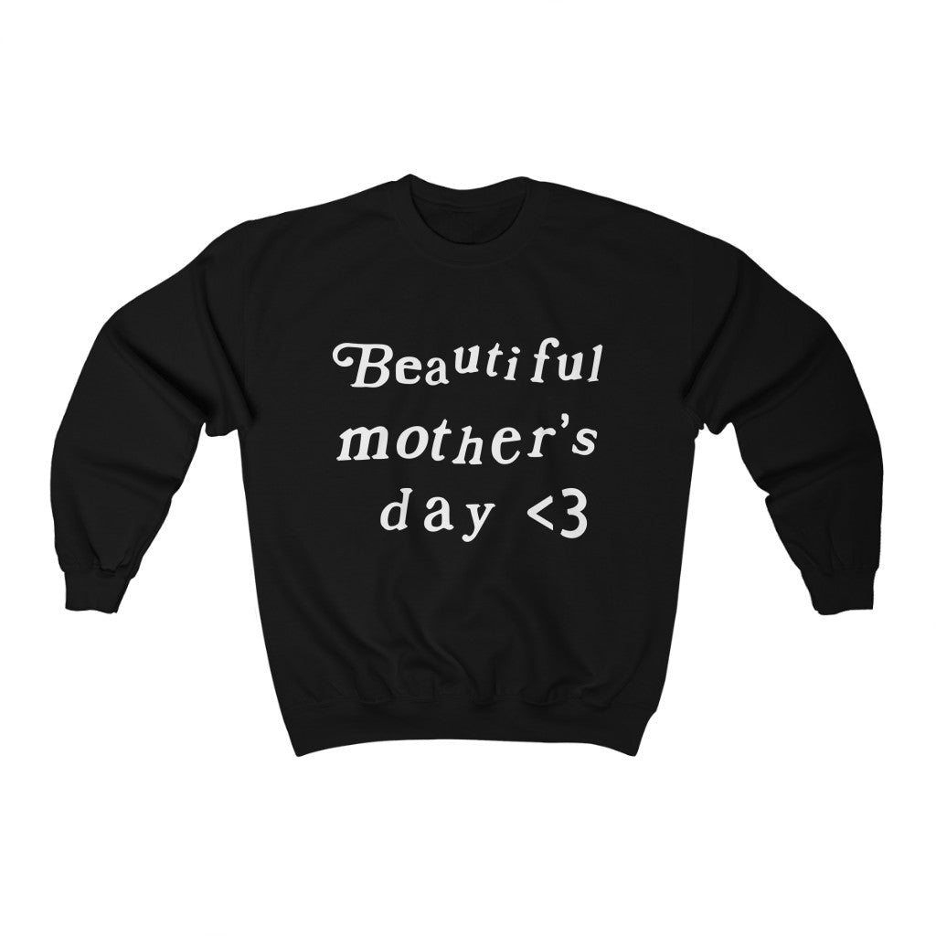 Mother's Day Kanye West Kids See Ghosts Inspired Crewneck Sweatshirt Merch-Black-S-Archethype