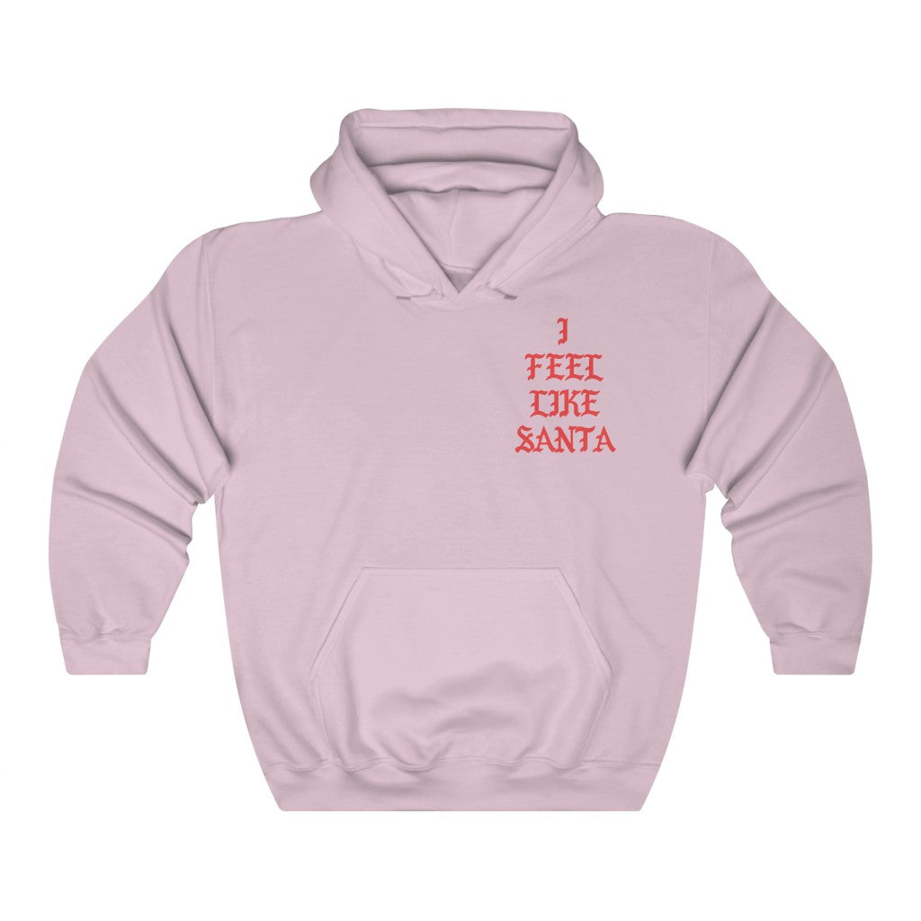 I Feel Like Santa Heavy Blend Hoodie Christmas Merch-Light Pink-S-Archethype