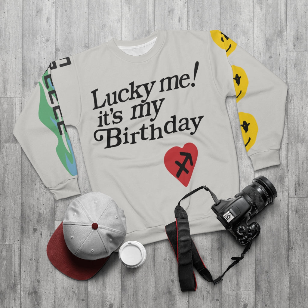 Lucky me! It's my Birthday Kids See Ghosts Crewneck-Archethype