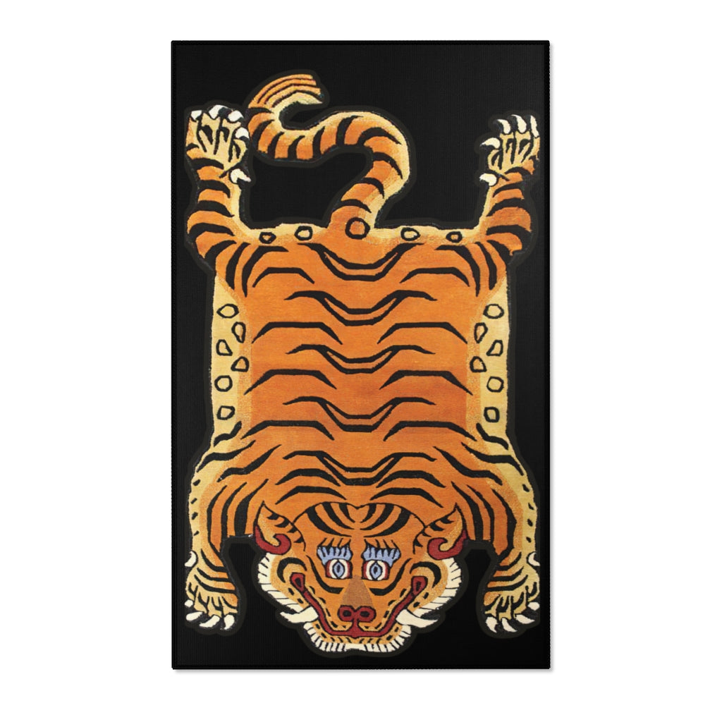 Tibetan Printed Tiger Rug-36" × 60"-Archethype
