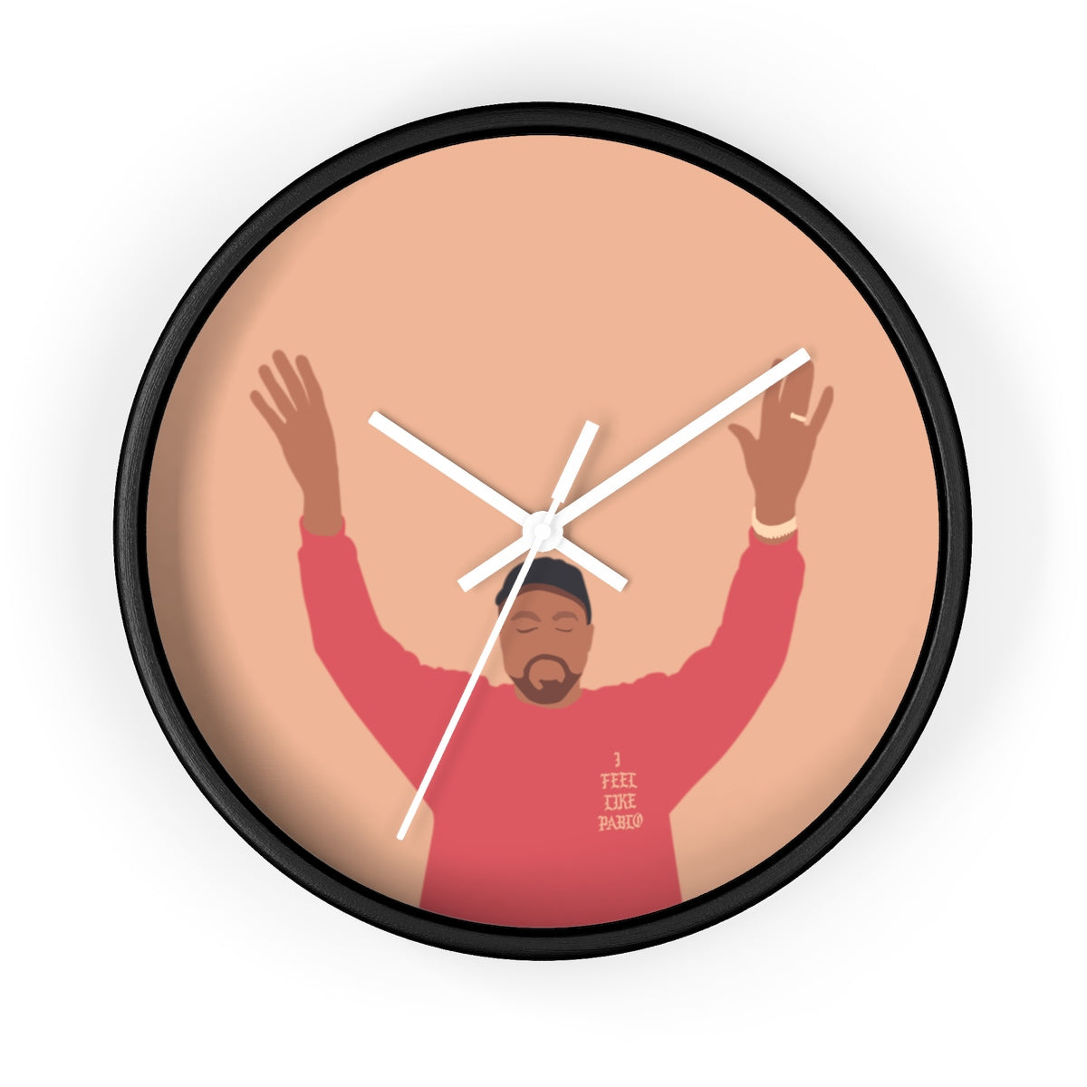 Kanye West I Feel Like Pablo Wall clock - The Life of Pablo TLOP tour merch inspired-10 in-Black-White-Archethype