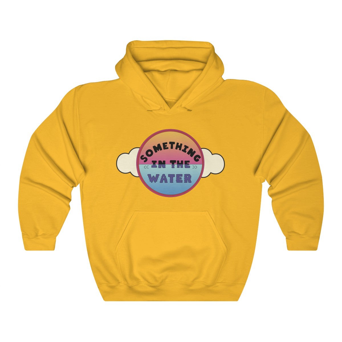 Something in the water Unisex Heavy Blend Hooded Sweatshirt - Pharrell Williams festival merch inspired-Gold-S-Archethype