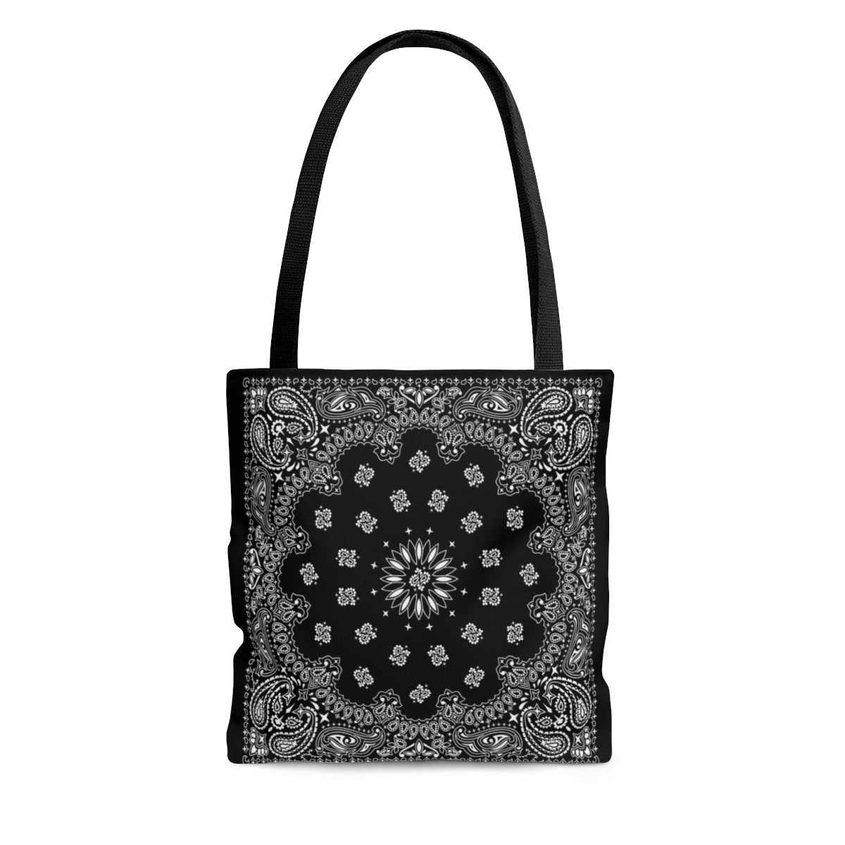 Black Bandana Tote Bag - YSL Saint Laurent inspired-Small-Archethype