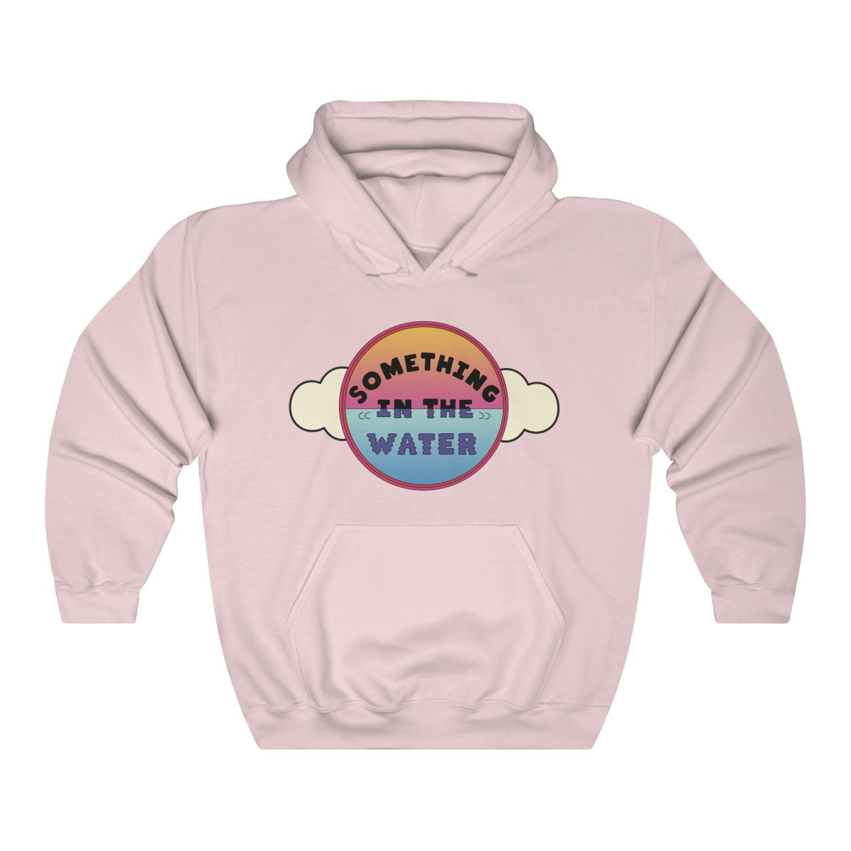 Something in the water Unisex Heavy Blend Hooded Sweatshirt - Pharrell Williams festival merch inspired-Light Pink-S-Archethype