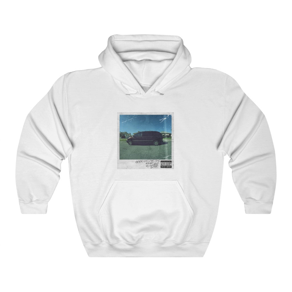 Good Kid, m.A.A.d city Kendrick Lamar inspired Unisex Hooded Sweatshirt-White-L-Archethype