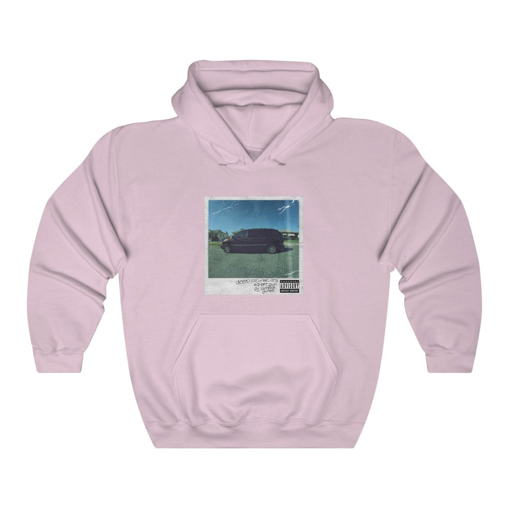Good Kid, m.A.A.d city Kendrick Lamar inspired Unisex Hooded Sweatshirt-Light Pink-L-Archethype