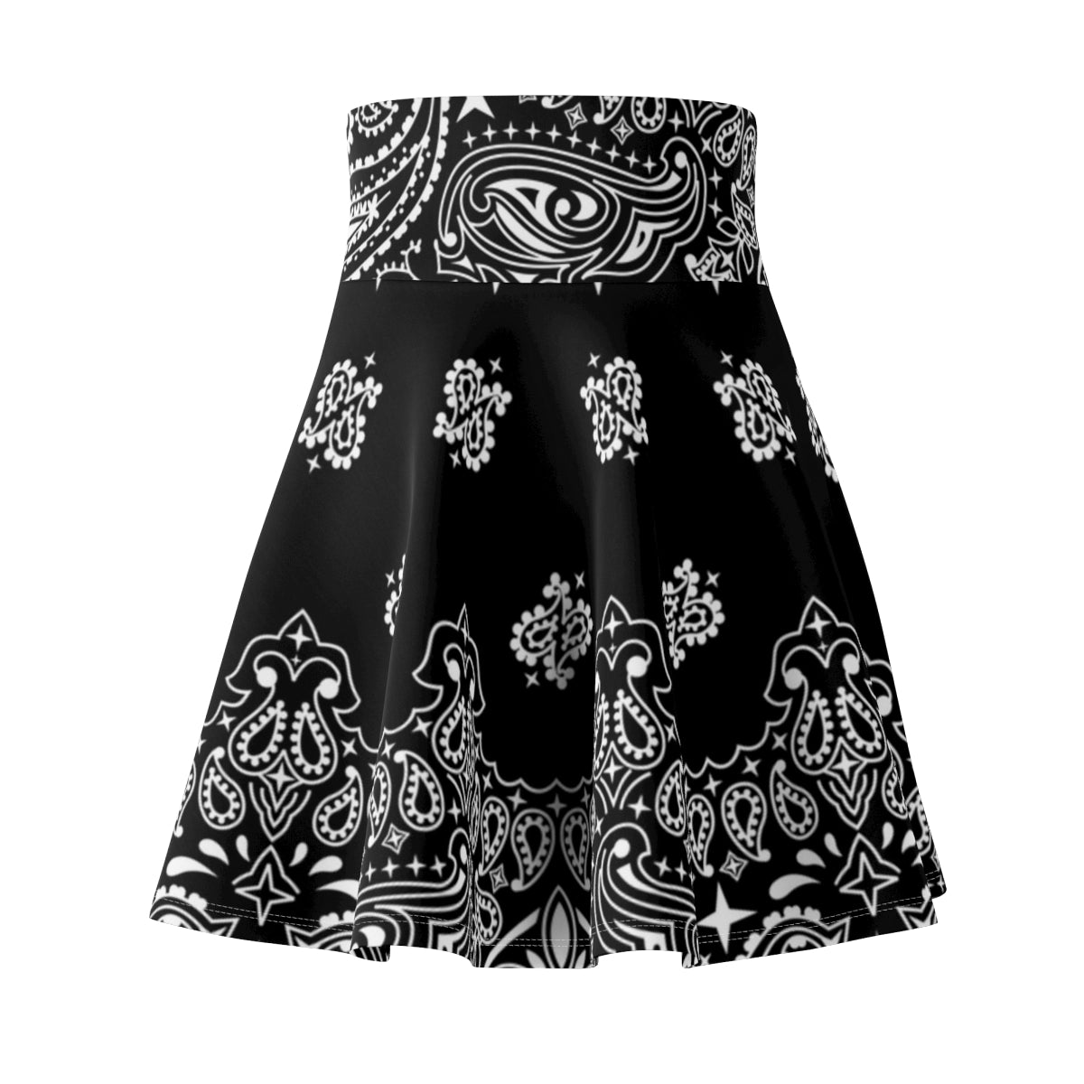 Bandana Skater Skirt Black & White