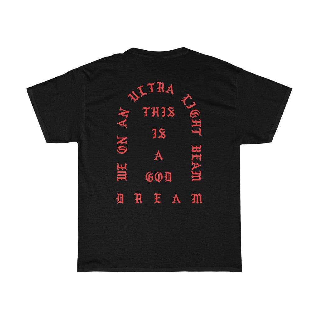 We On An Ultra Light Beam Cotton T-Shirt Kanye West Merch-Archethype